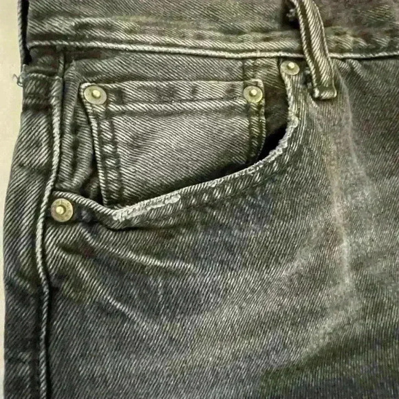 Unisex Original Levi’s 501 Black Denim Jeans  5 Pocket Design 36x30 - Picture 5 of 13